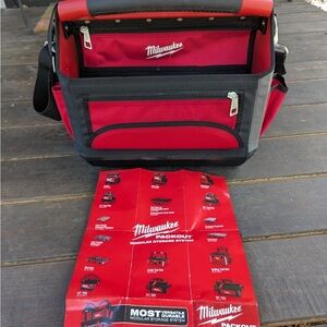 Milwaukee Red and Black Duffel Bag